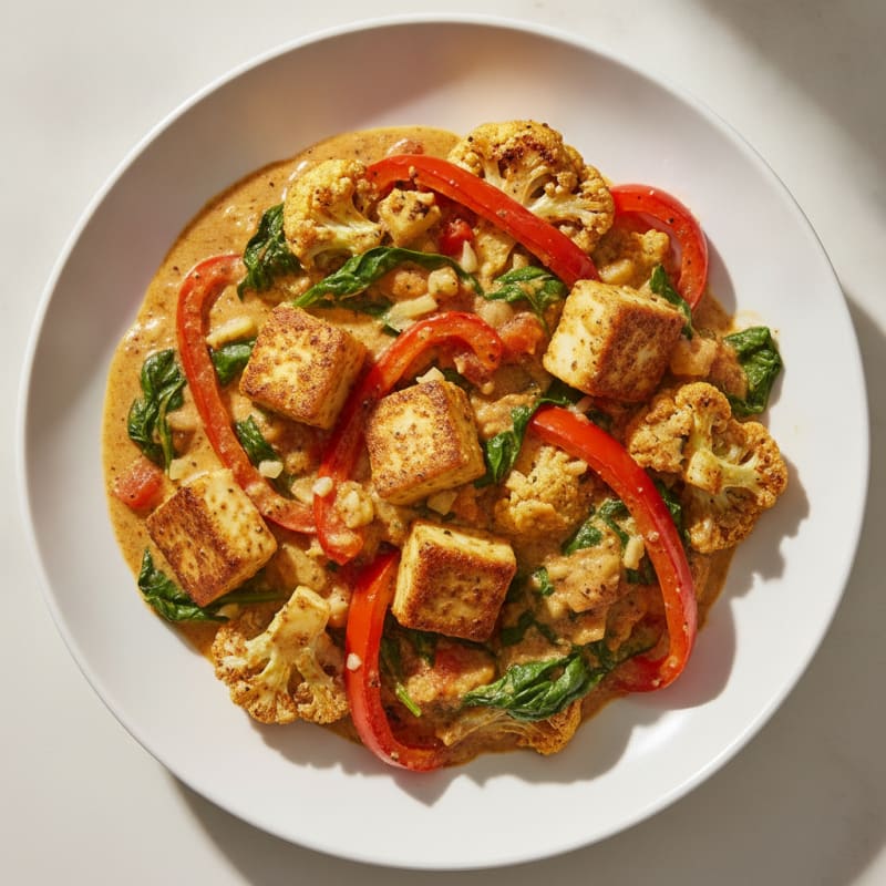 Paneer and Roasted Vegetable Curry