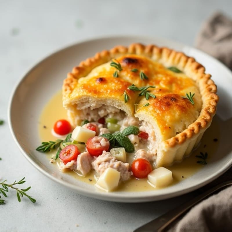 Creamy Turkey and Vegetable Pot Pie