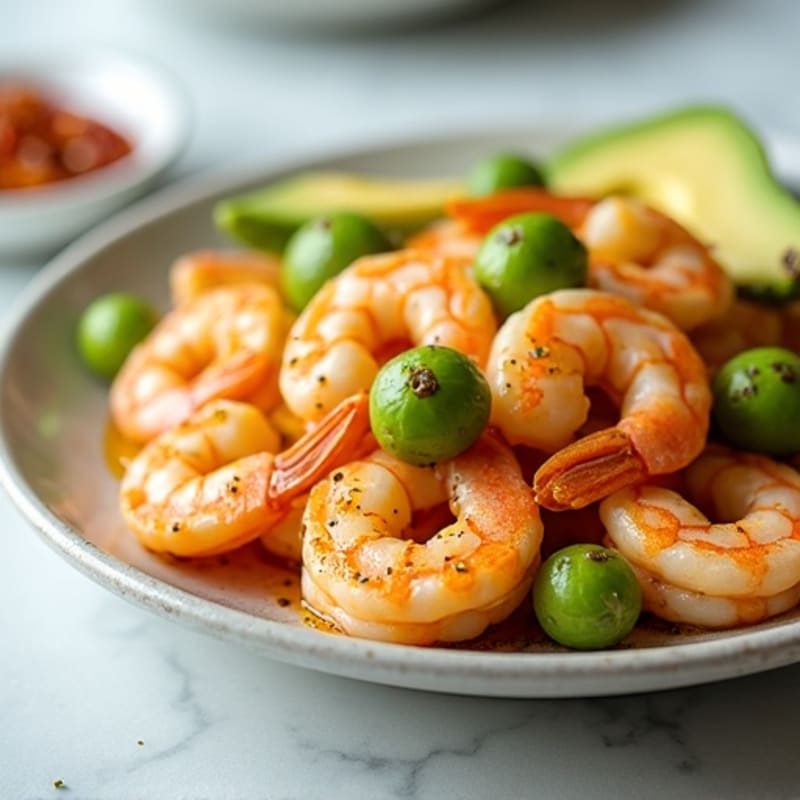 Fresh Citrus Marinated Shrimp with Creamy Avocado