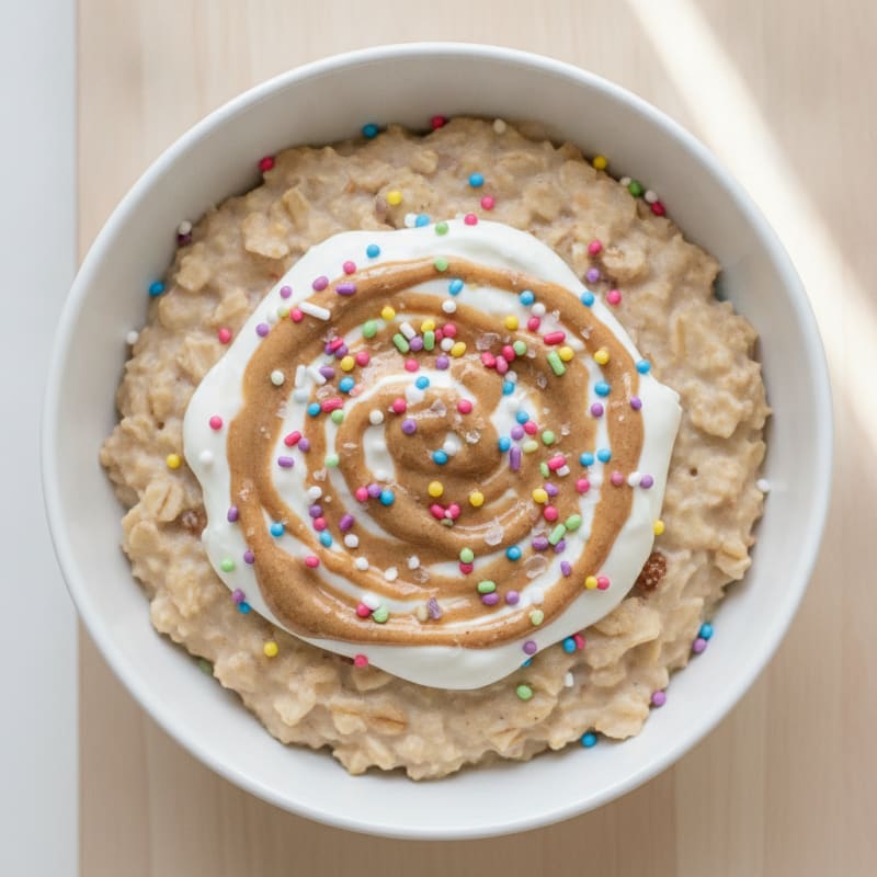 Birthday Cake Oatmeal Delight