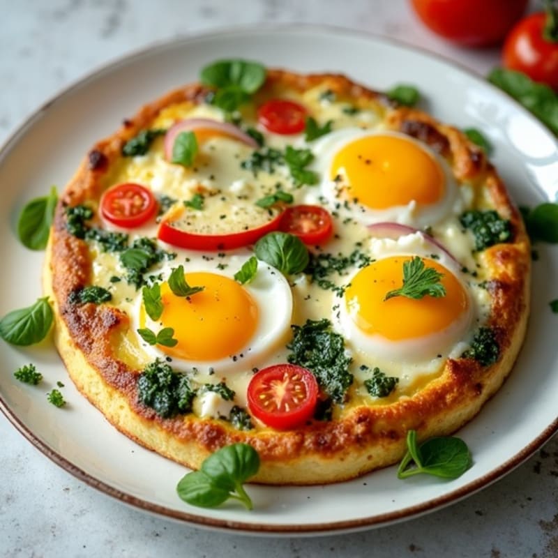Fluffy Herb-Baked Egg White Frittata