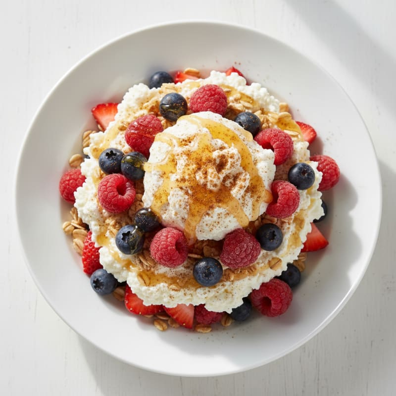 Creamy Cottage Cheese and Fruit Parfait