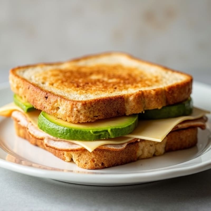 Protein-Packed Turkey and Avocado Grilled Cheese
