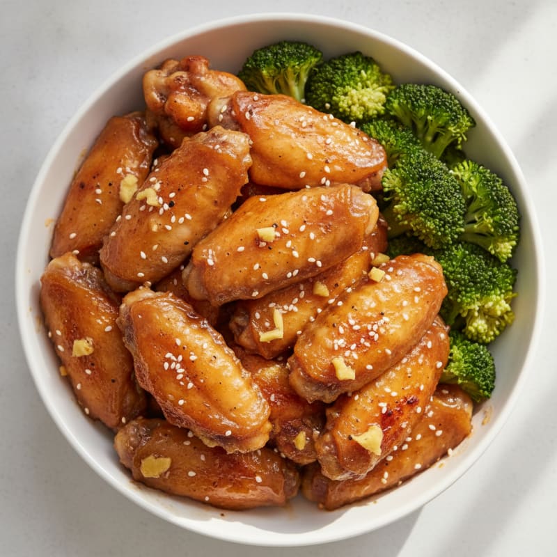 Honey-Garlic Glazed Chicken Wings