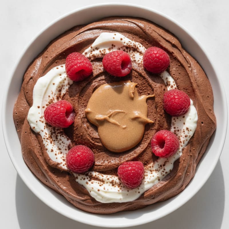 Silky Chocolate Protein Pudding with Greek Yogurt