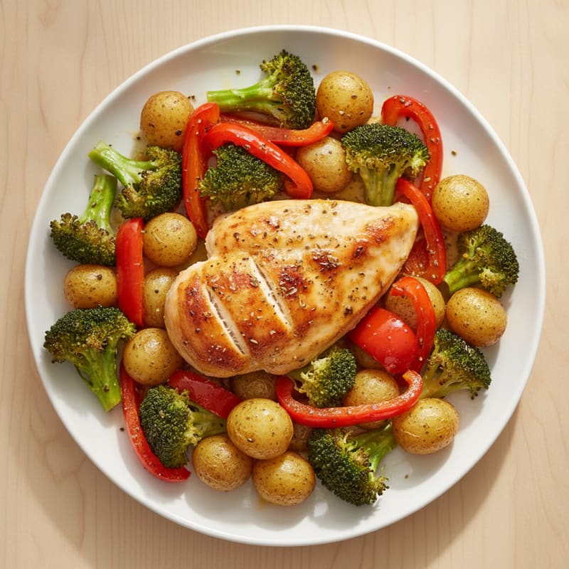 Sheet Pan Lemon Herb Chicken and Veggies