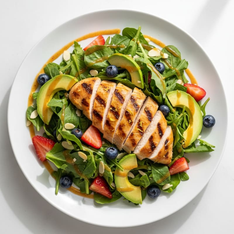 Zesty Grilled Chicken and Berry Salad