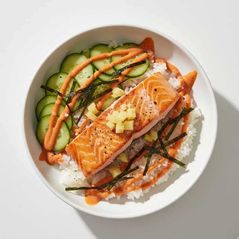 Salmon Sushi Rice Bowl