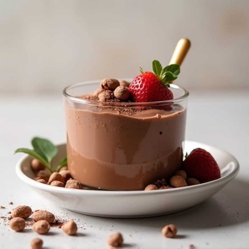 Silky Chocolate Protein Pudding with Greek Yogurt