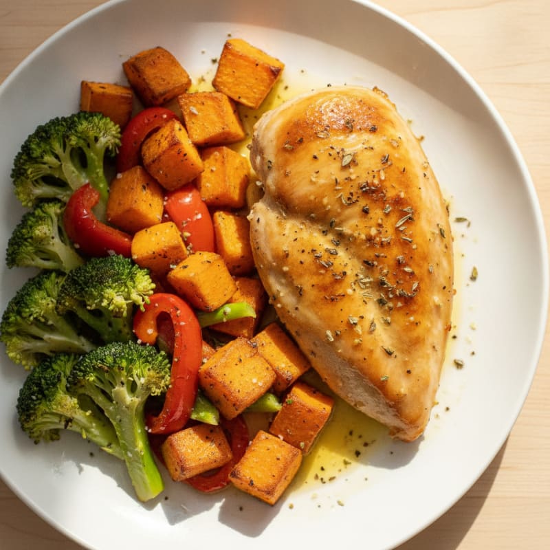 Lemon-Herb Chicken with Roasted Vegetables
