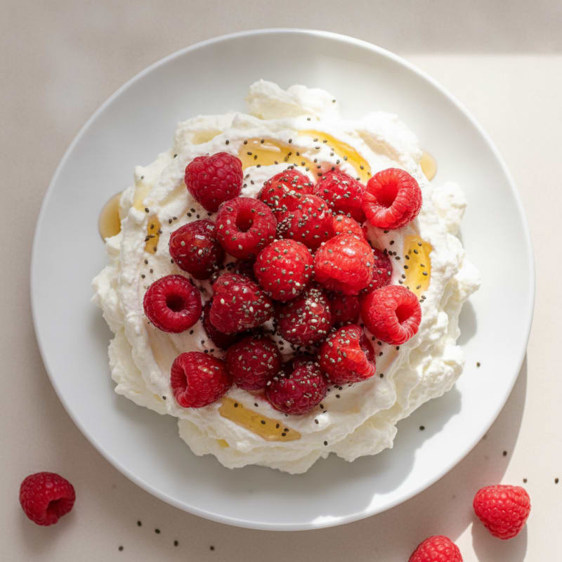 Silky Greek Yogurt Protein Pudding with Fresh Berries