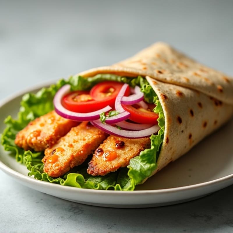 Healthy Buffalo Chicken Wrap