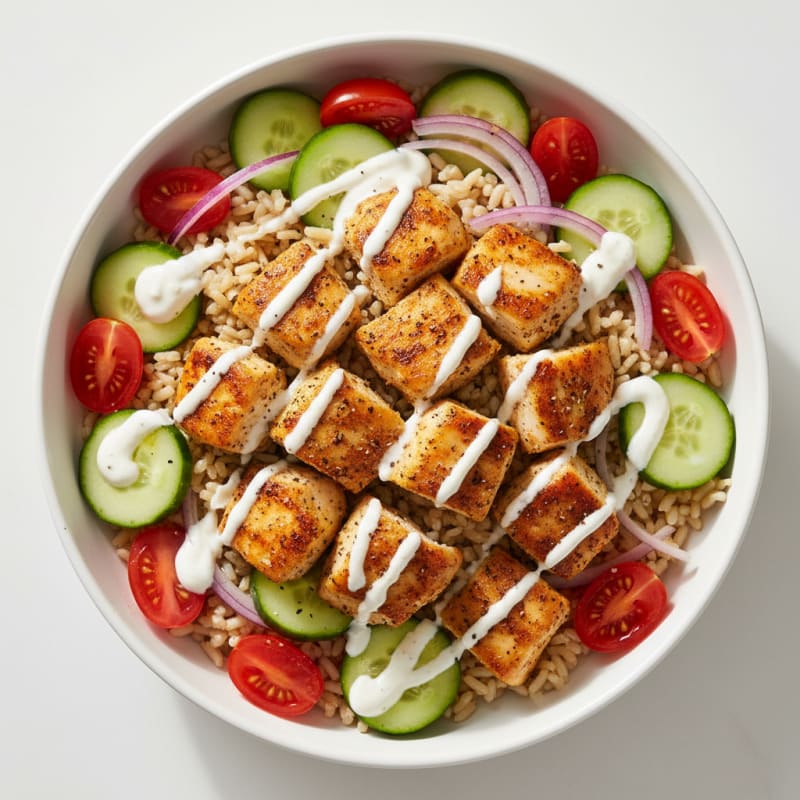 Chicken Shawarma Rice Bowl