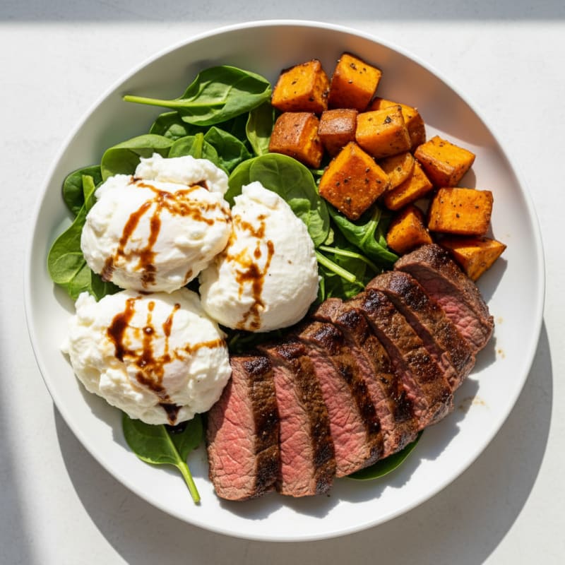 Dunkin' Original Blend Coffee-Rubbed Steak and Eggs