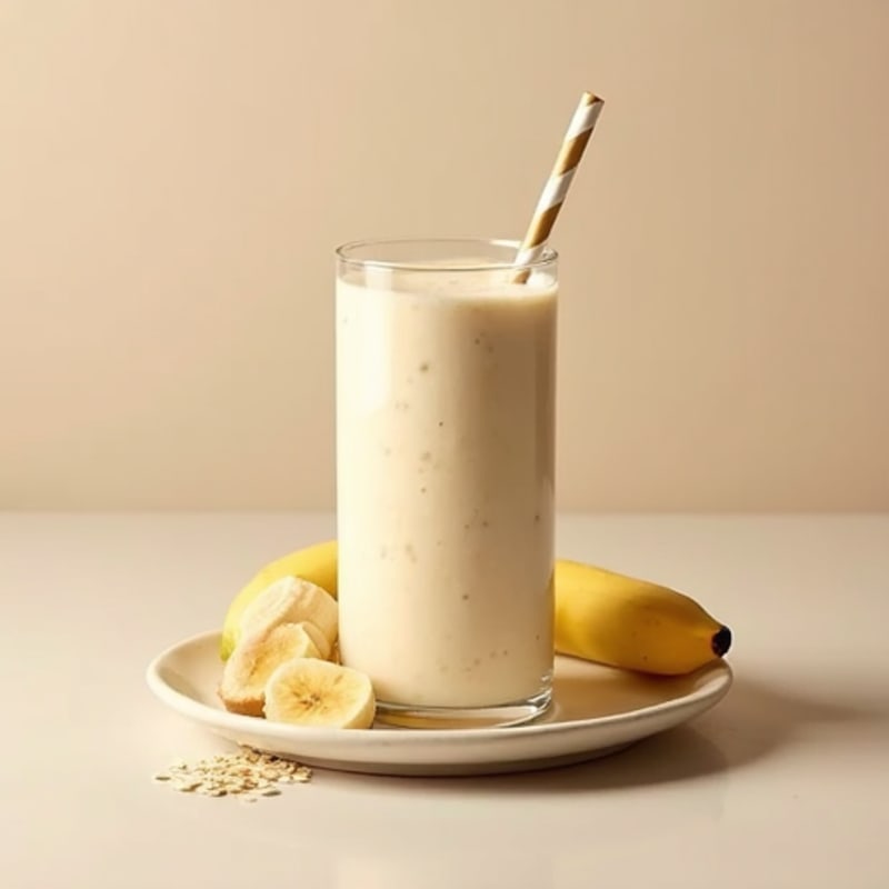 Creamy Vanilla-Oat Protein Smoothie