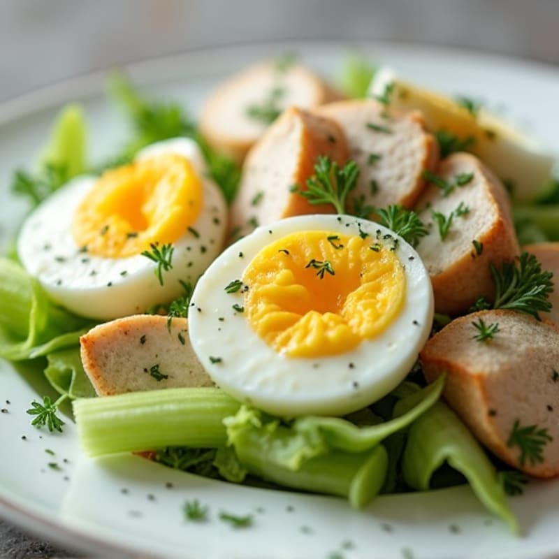 Creamy Herb Chicken and Egg Salad