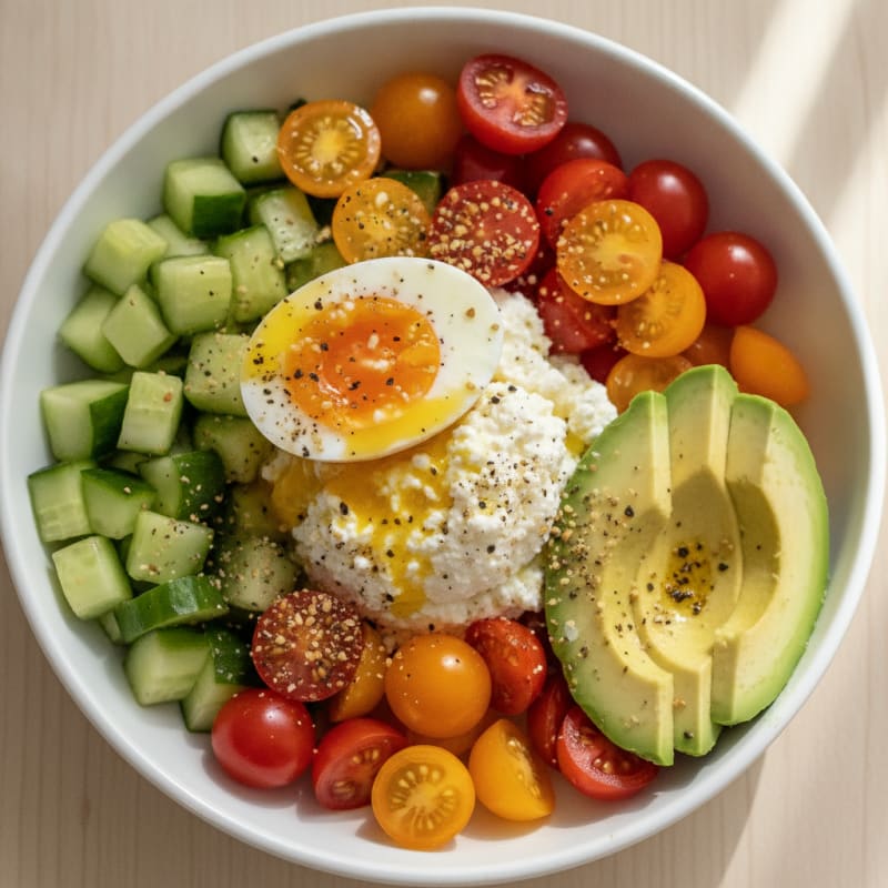 Savory Cottage Cheese Power Bowl