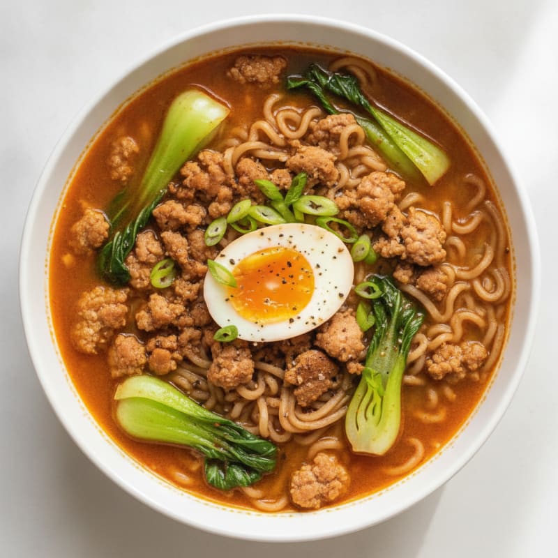 Sriracha Pork Ramen Soup