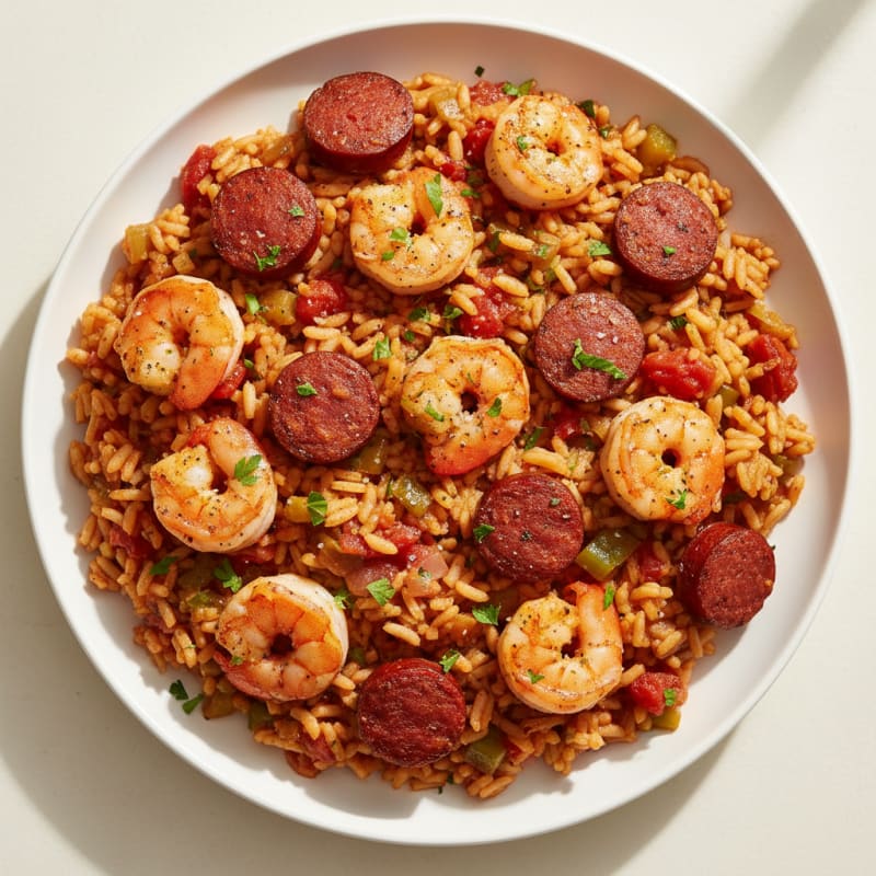 Creole Shrimp and Sausage Jambalaya