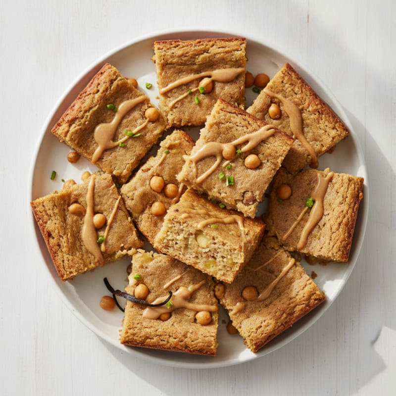 Banana Chickpea Protein Blondies