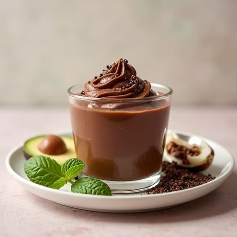 Silky Chocolate Protein Pudding with Chia Seeds