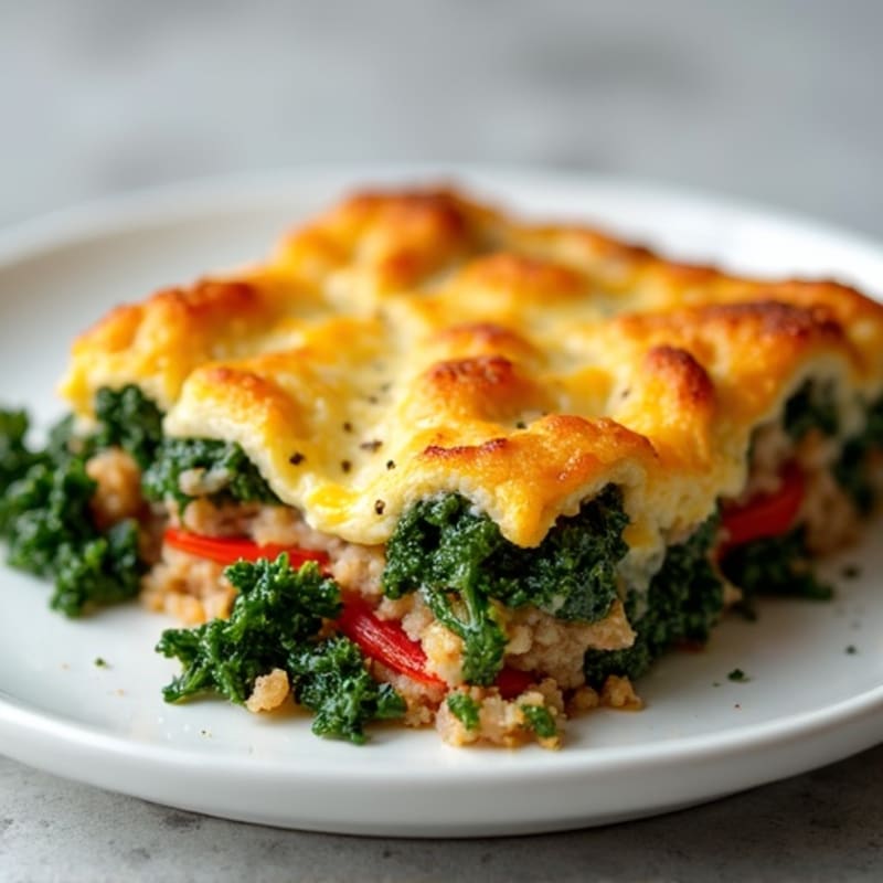 Savory Italian Sausage and Kale Breakfast Casserole