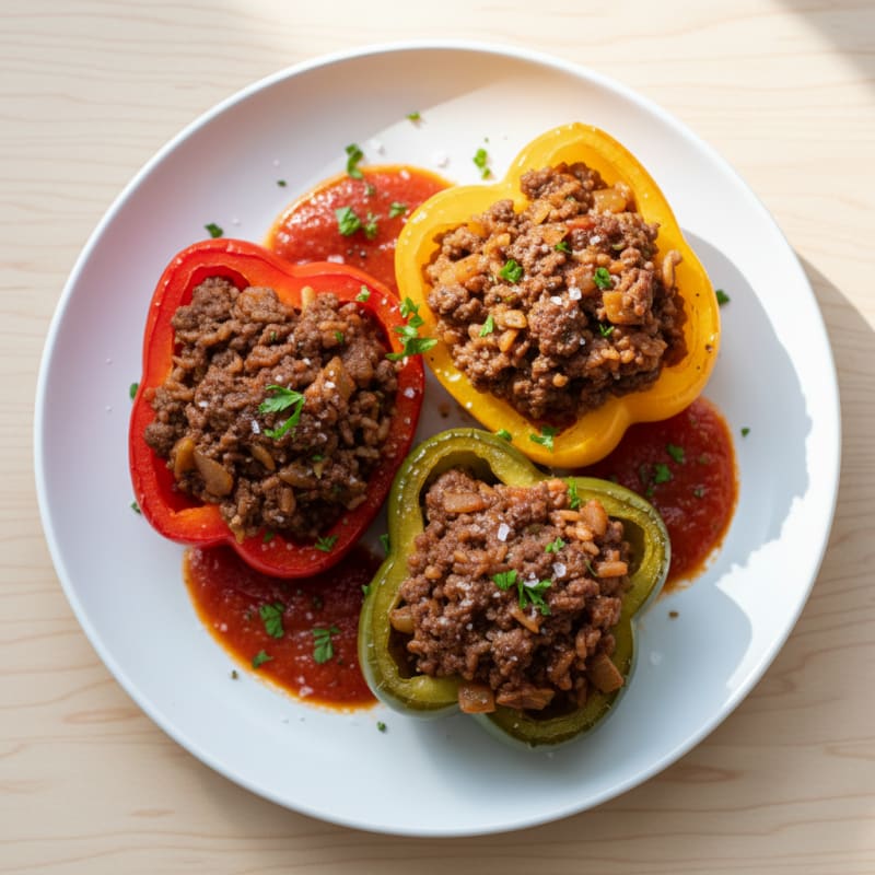 Ground Beef Stuffed Bell Peppers