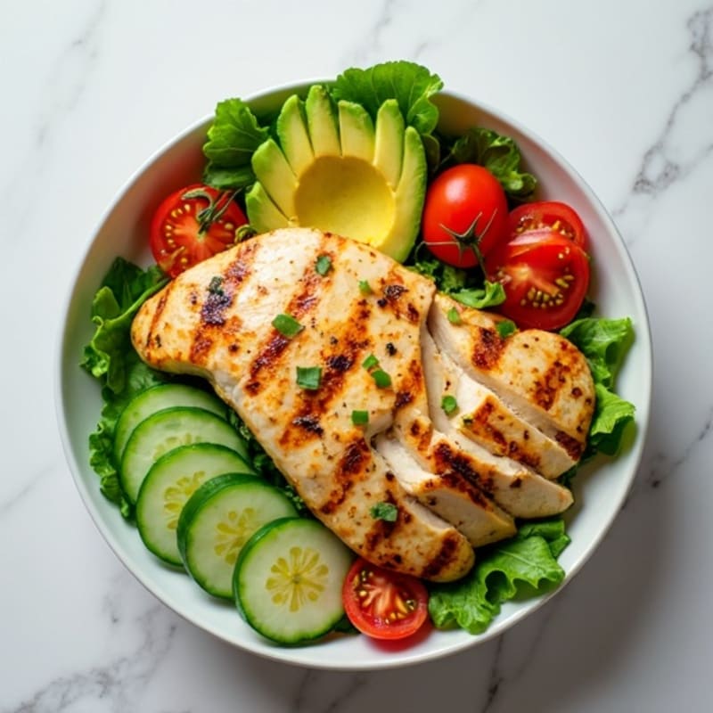 Crisp Avocado Salad Bowl