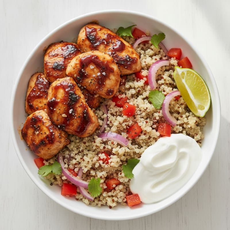 BBQ Chicken and Greek Yogurt Lunch Bowl