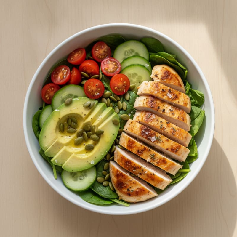 Keto Chicken & Avocado Power Bowl