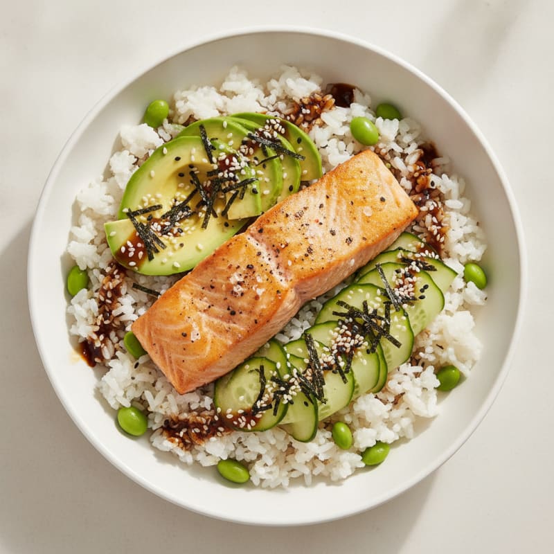 Salmon Sushi Rice Bowl