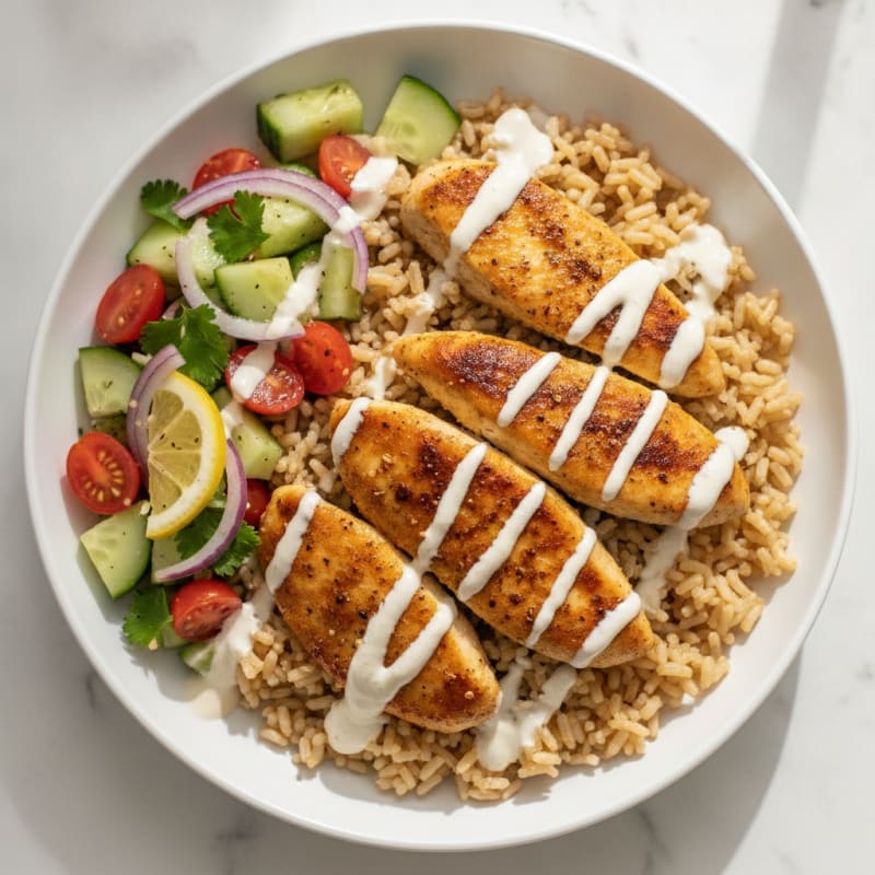 Chicken Shawarma Rice Bowl