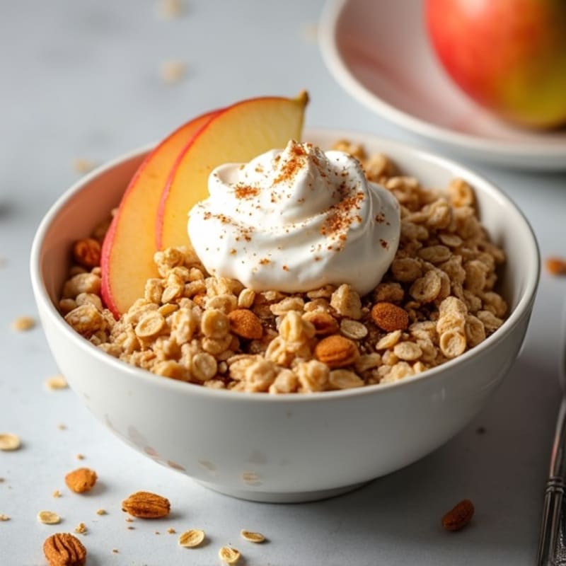 Protein-Packed Apple Cinnamon Oatmeal Bowl