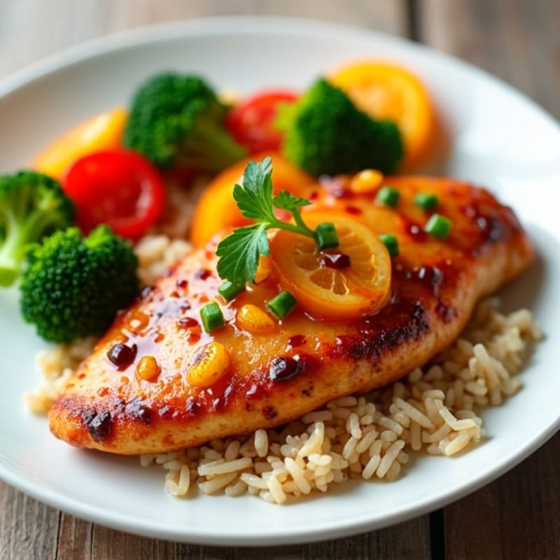 Healthy Sticky Orange Chicken