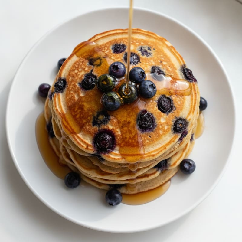 High-Protein Blueberry Ricotta Pancakes