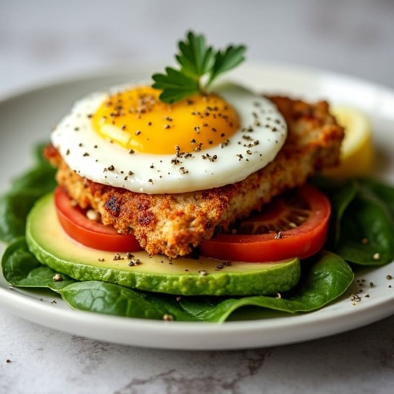 Crispy Chicken Cobb with Fresh Herbs