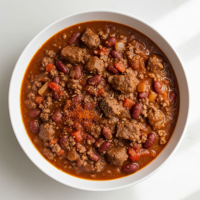 Tender Smoky Beef Chili with Beans