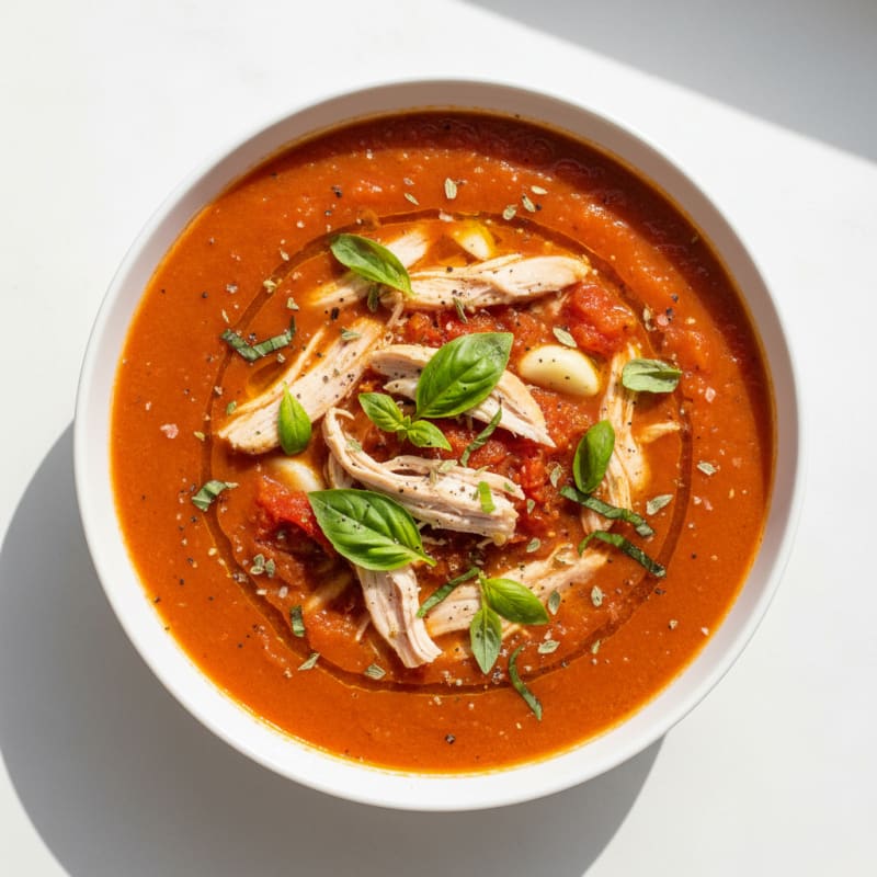 Creamy Roasted Tomato Basil Soup