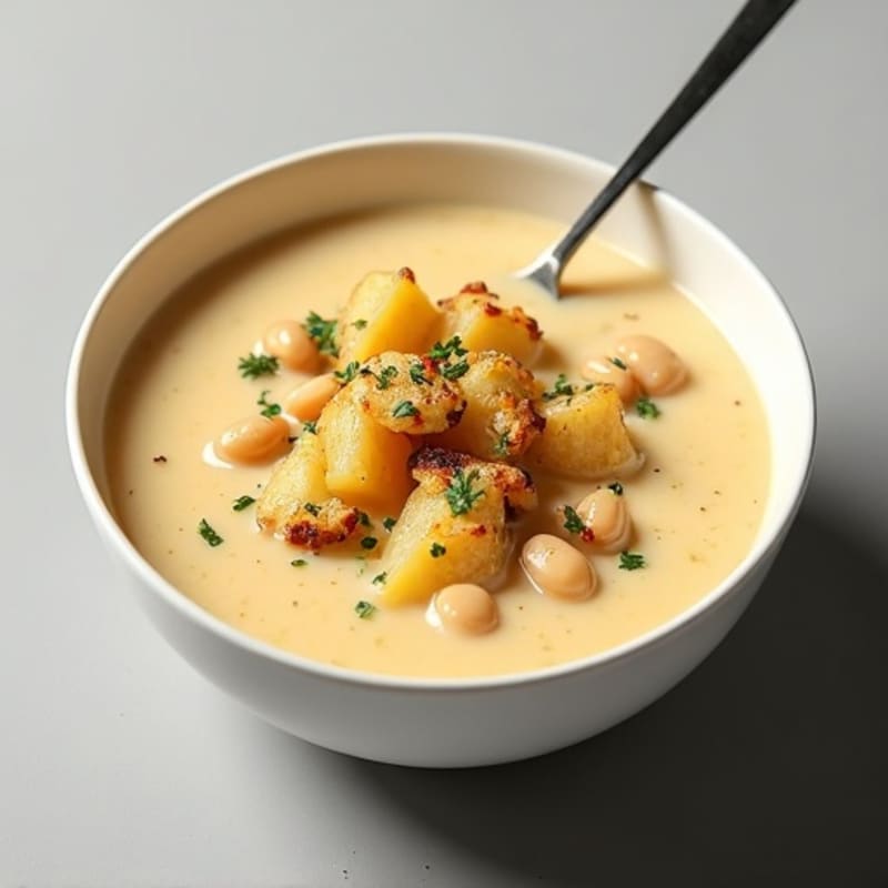 Creamy Roasted Cauliflower Potato Soup