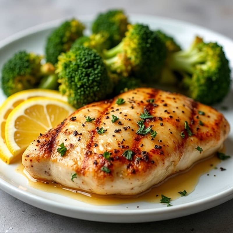 Sheet Pan Lemon Garlic Chicken with Roasted Broccoli