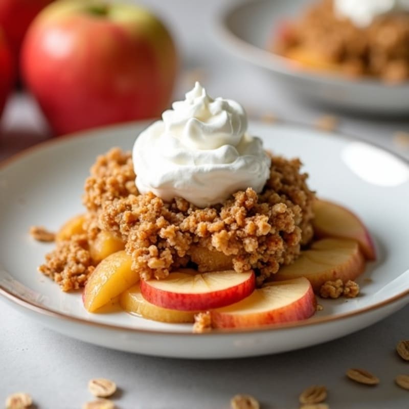 Baked Apple Crisp with Crunchy Oat Topping