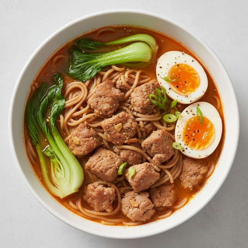 Sriracha Pork Ramen Soup