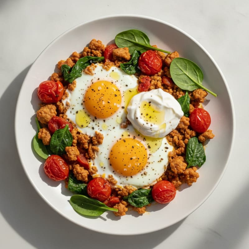 Baked Eggs with Roasted Tomatoes