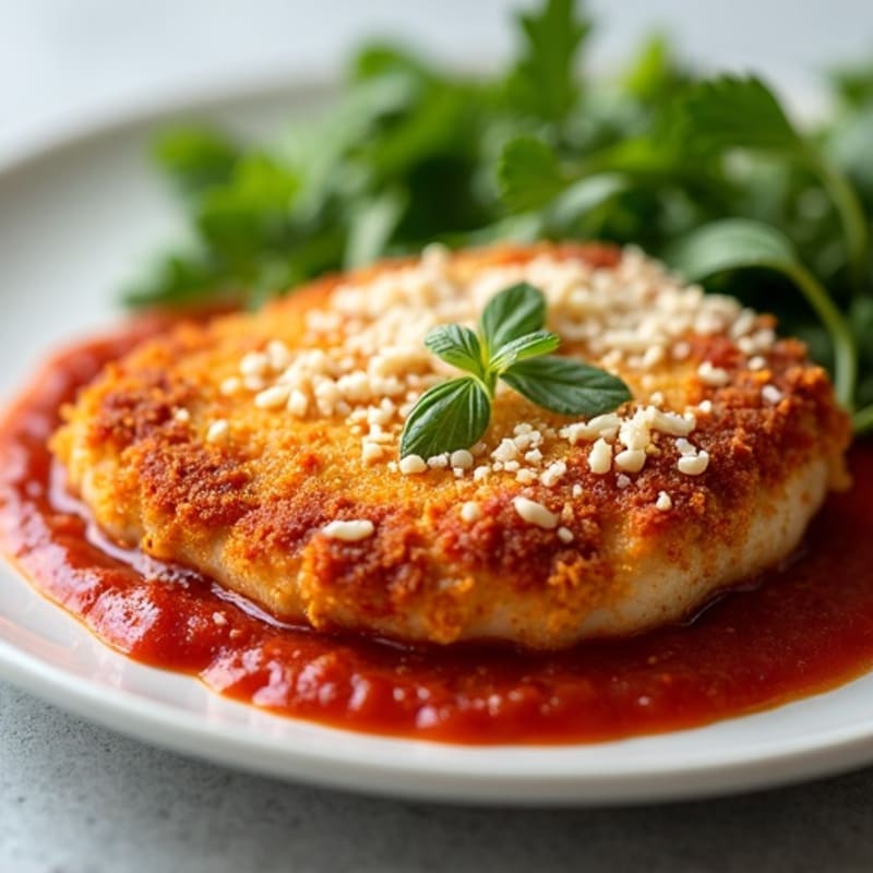 Healthy Crispy Chicken Parmesan
