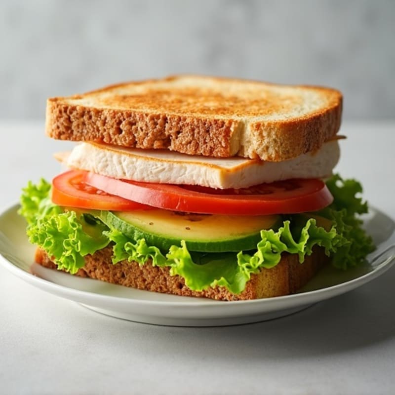 Stacked Turkey Club with Fresh Avocado