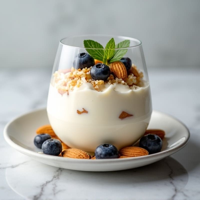 Creamy Greek Yogurt Protein Parfait with Almonds