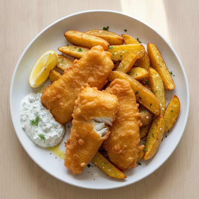 Classic Beer-Battered Fish and Chips