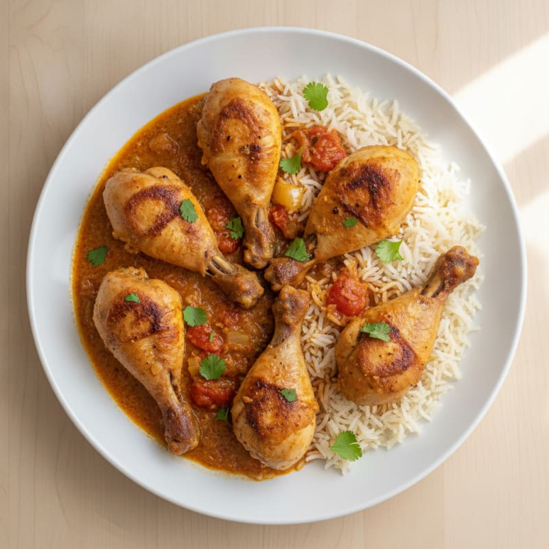 Creamy Coconut Chicken Drumstick Curry