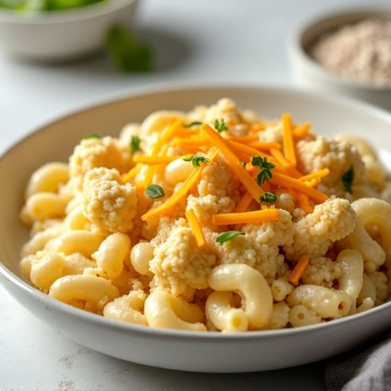 Protein-Packed Cauliflower Mac with Sharp Cheddar