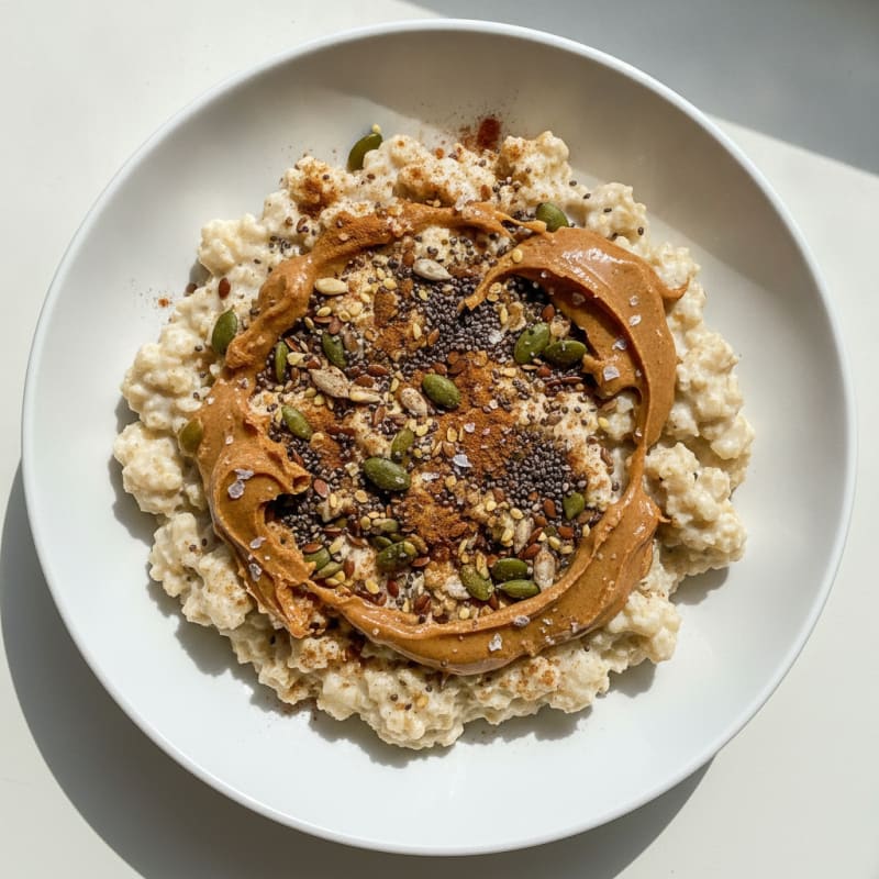 Nutty Seed Protein Oats Bowl